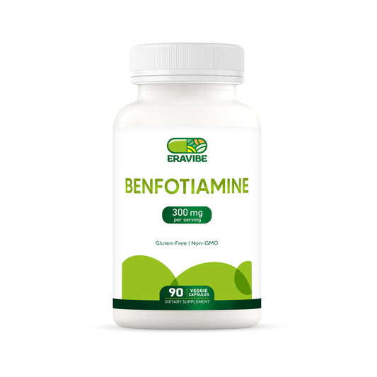 Frasco Benfotiamina ERAVIBE 300mg cápsulas vegetales