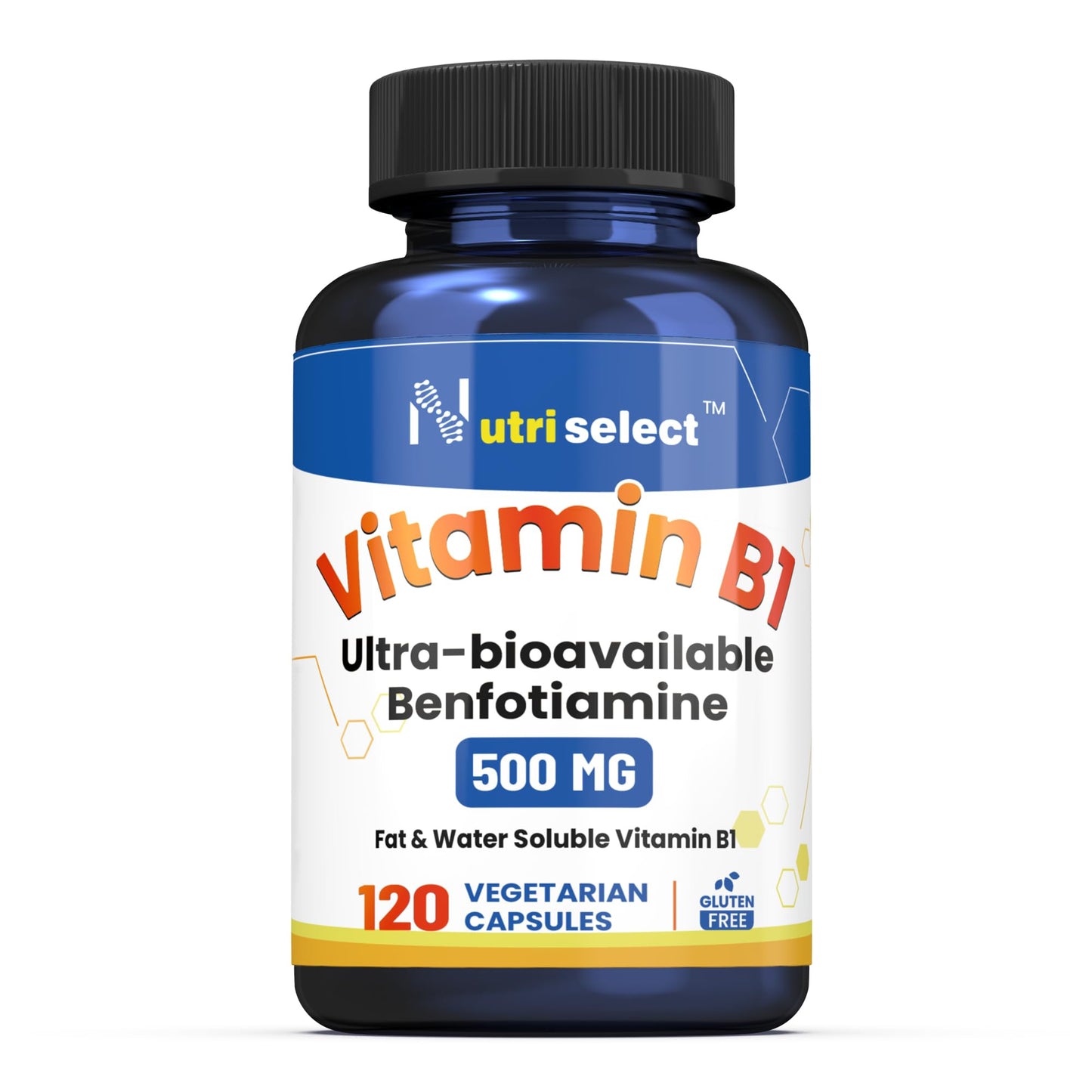 Frasco Benfotiamina NUTRISELECT 500mg 120 cápsulas