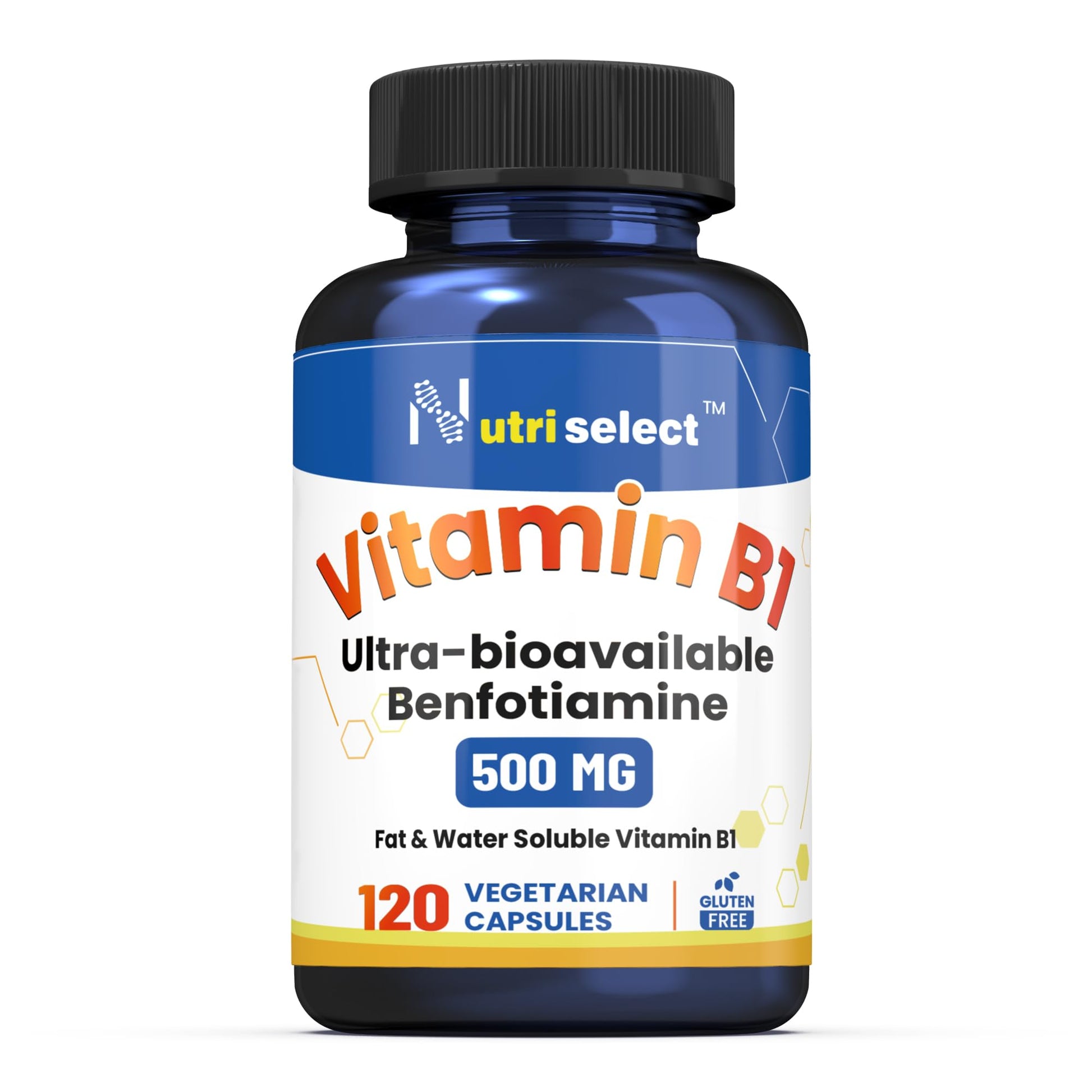 Frasco Benfotiamina NUTRISELECT 500mg 120 cápsulas