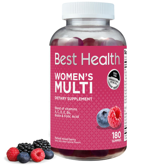 gomitas multivitamínicas best health para mujeres sabor frutos rojos
