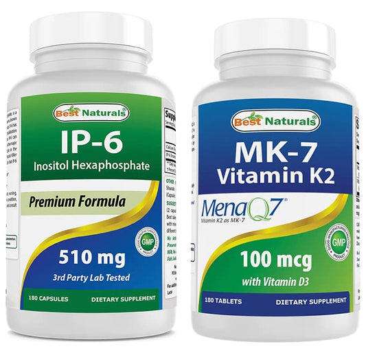 best naturals ip-6 510 mg vitamina k2 d3 frasco