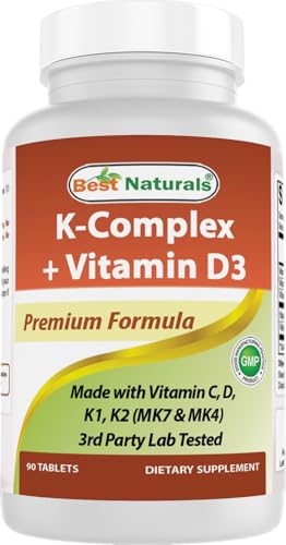 Frasco de Best Naturals K-Complex 90 tabletas
