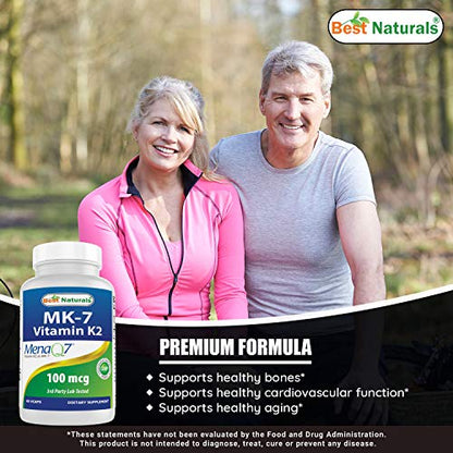 Suplemento natural Best Naturals MK-7 vitamina A alta potencia