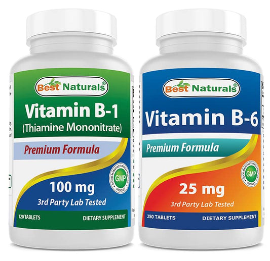 Best Naturals vitamina B1 y B6 presentación frontal