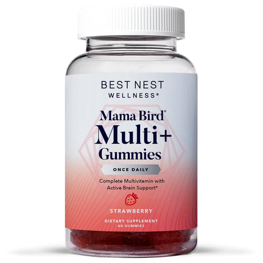 Frasco Best Nest Wellness multivitamínico prenatal gomitas fresa