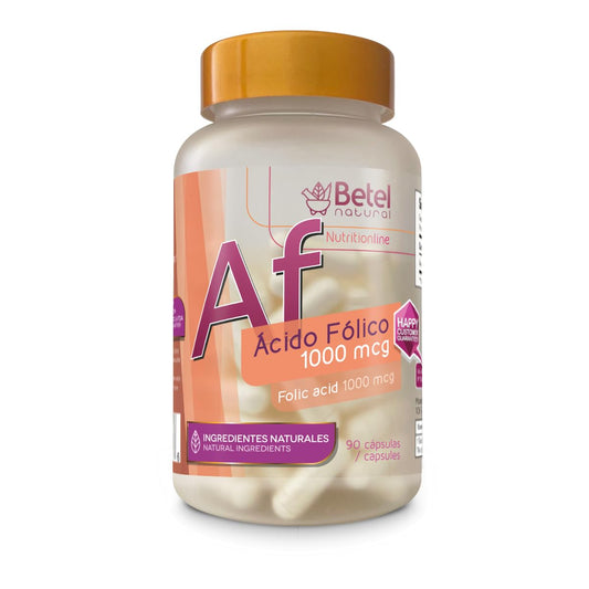 Betel Natural Ácido Fólico cápsulas 1000 mcg