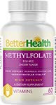 Better Health metilfolato 800 mcg sabor cereza 60 pastillas masticables