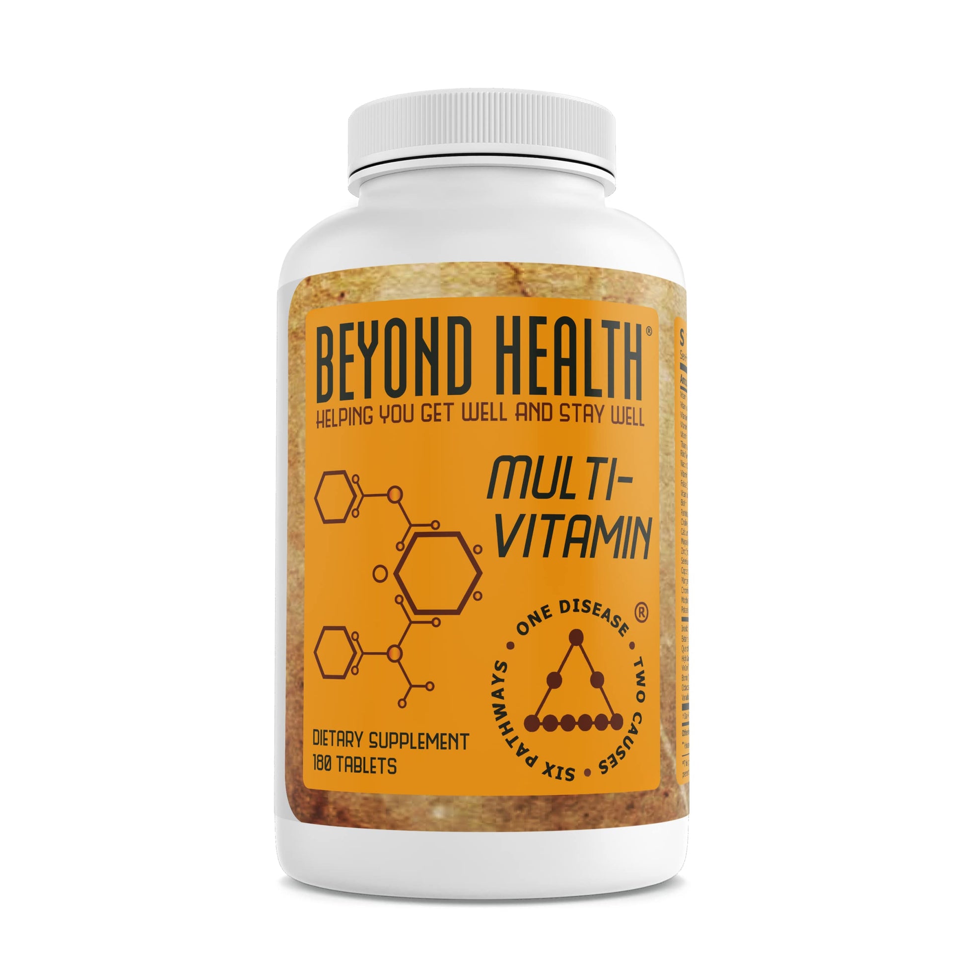 Frasco del multivitamínico Beyond Health 90 días
