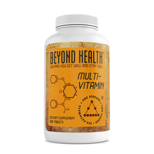 Frasco del multivitamínico Beyond Health 90 días
