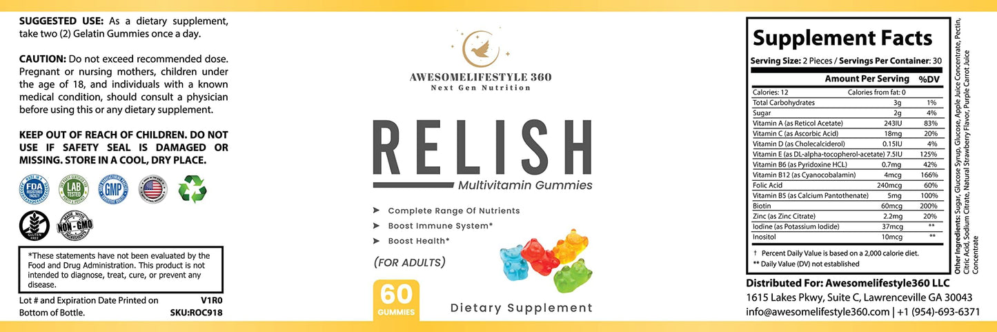 Gummies Awesomelifestyle360 para bienestar