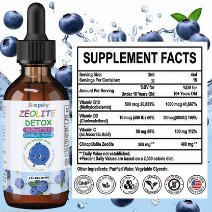 Packaging del suplemento detox Biepsiy para energía y bienestar