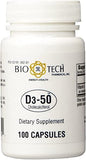Bio-Tech Pharmacal D3-50 Vitamina D3 50000 UI frasco