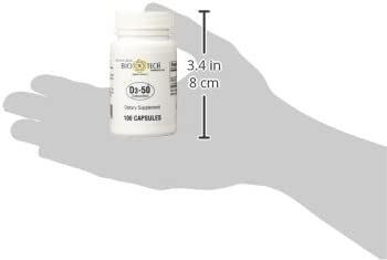 Bio-Tech Pharmacal suplemento vitamina D3 cápsulas contenido