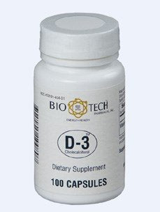 Bio-Tech vitamina d3 1000 ui 100 cápsulas suplemento dietético