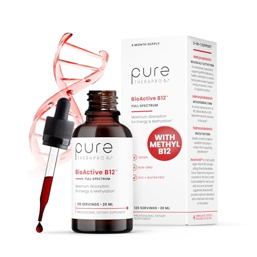 BioActive B12 líquido sublingual vegano Pure TheraPro frasco