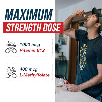 BioActive vitamina b12 orgánica líquida sublingual 180 dosis