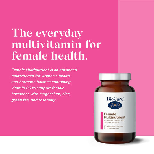 BIOCARE multinutrientes mujer suplemento botella completa