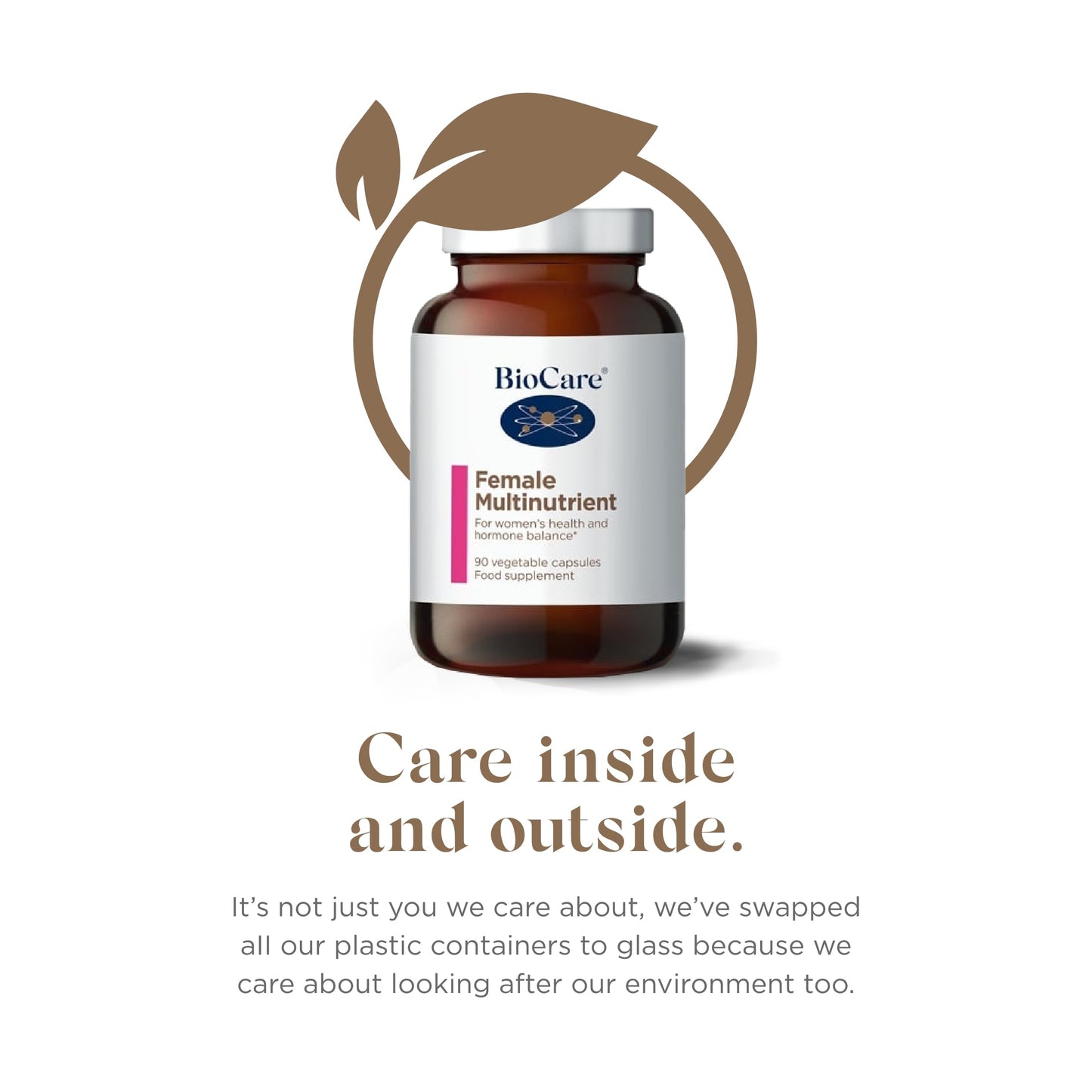 BIOCARE multinutrientes mujer suplemento tabla nutricional
