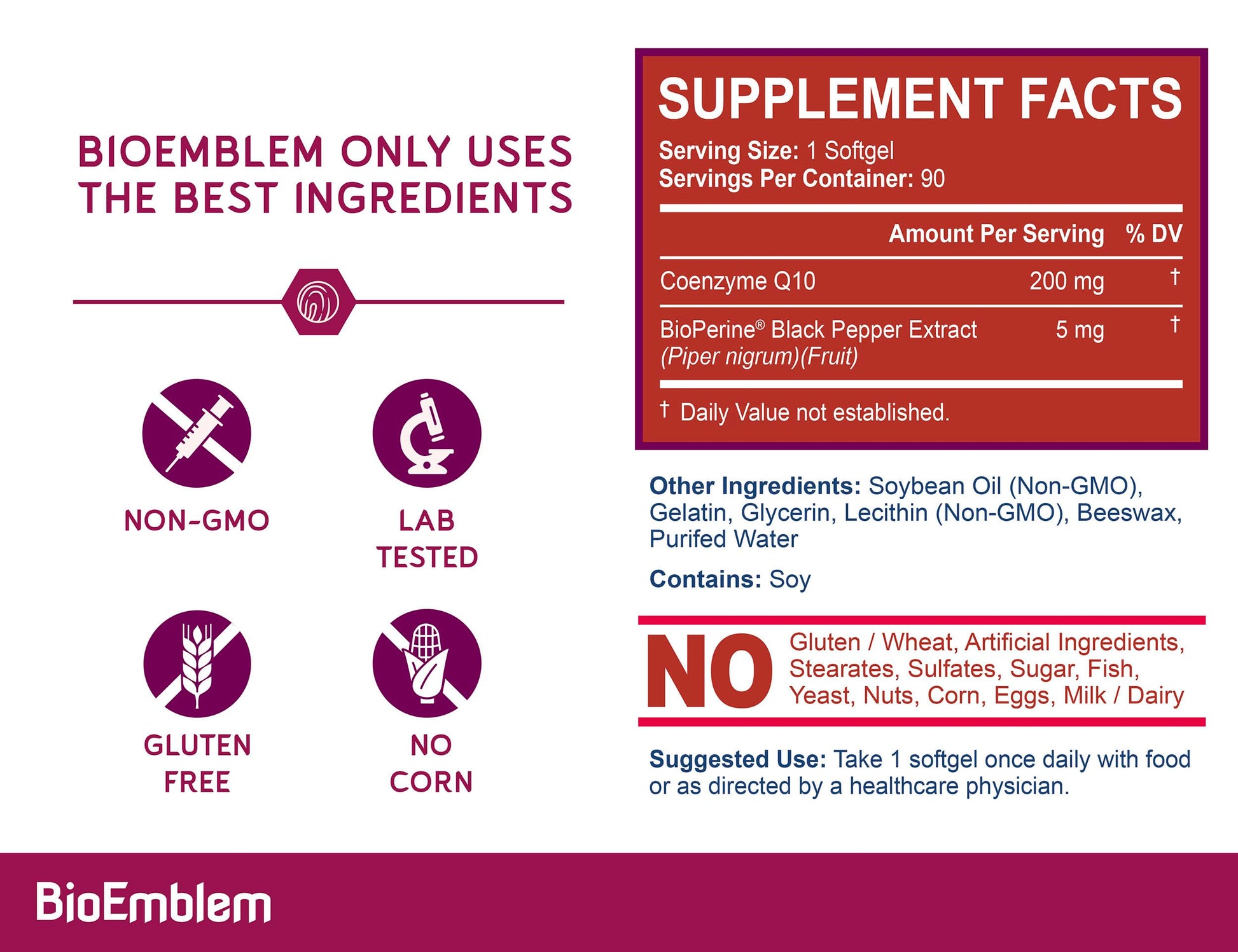 Bioemblem frasco suplemento magnesio vitamina d3 k2