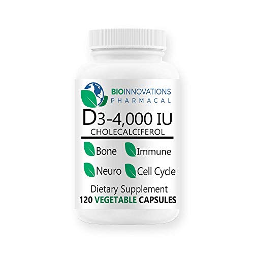 BioInnovations Pharmacal Vitamina D3 botella 120 cápsulas