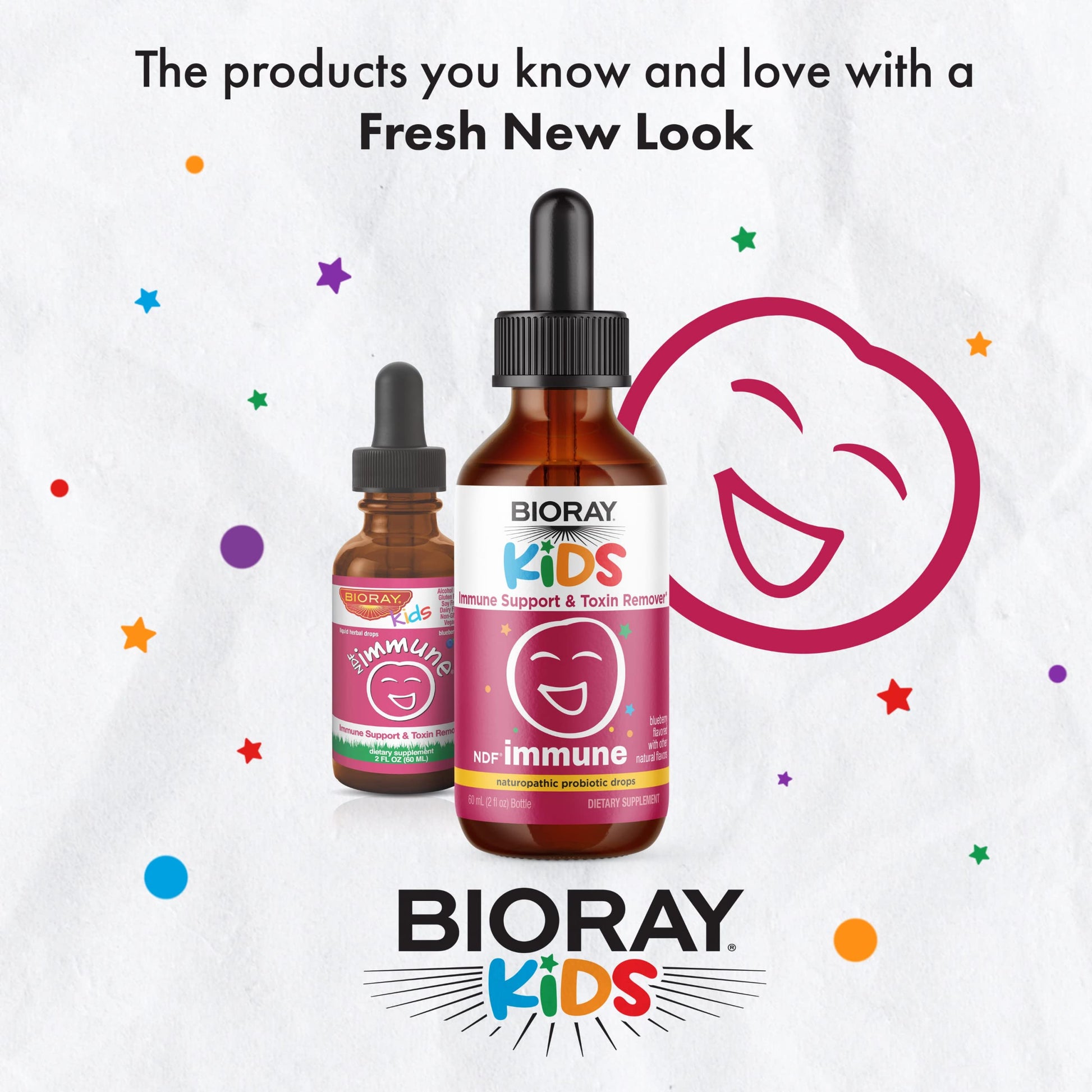 BIORAY NDF Immune nuevos envases y presentación de producto.