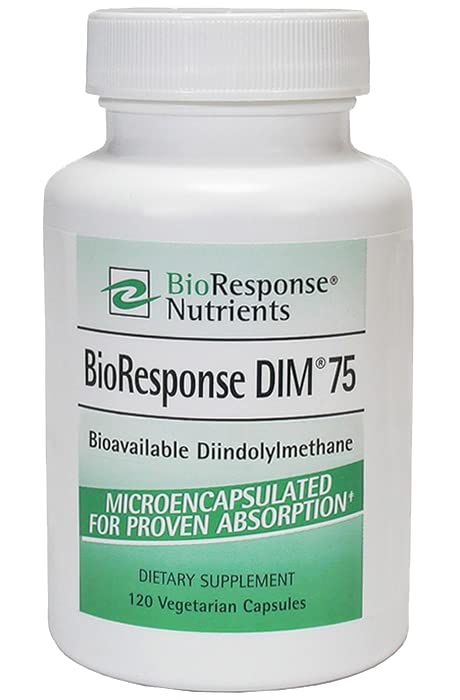 Botella de BioResponse DIM 75mg 120 cápsulas
