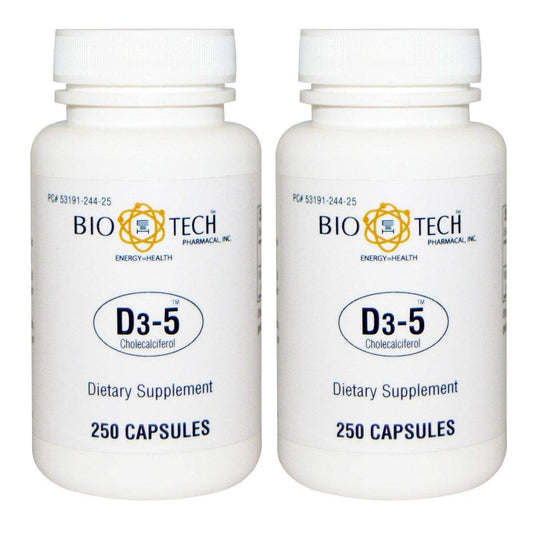 Paquete vitaminas BioTech Pharmacal D3-5 de 5000 IU 500 tabletas