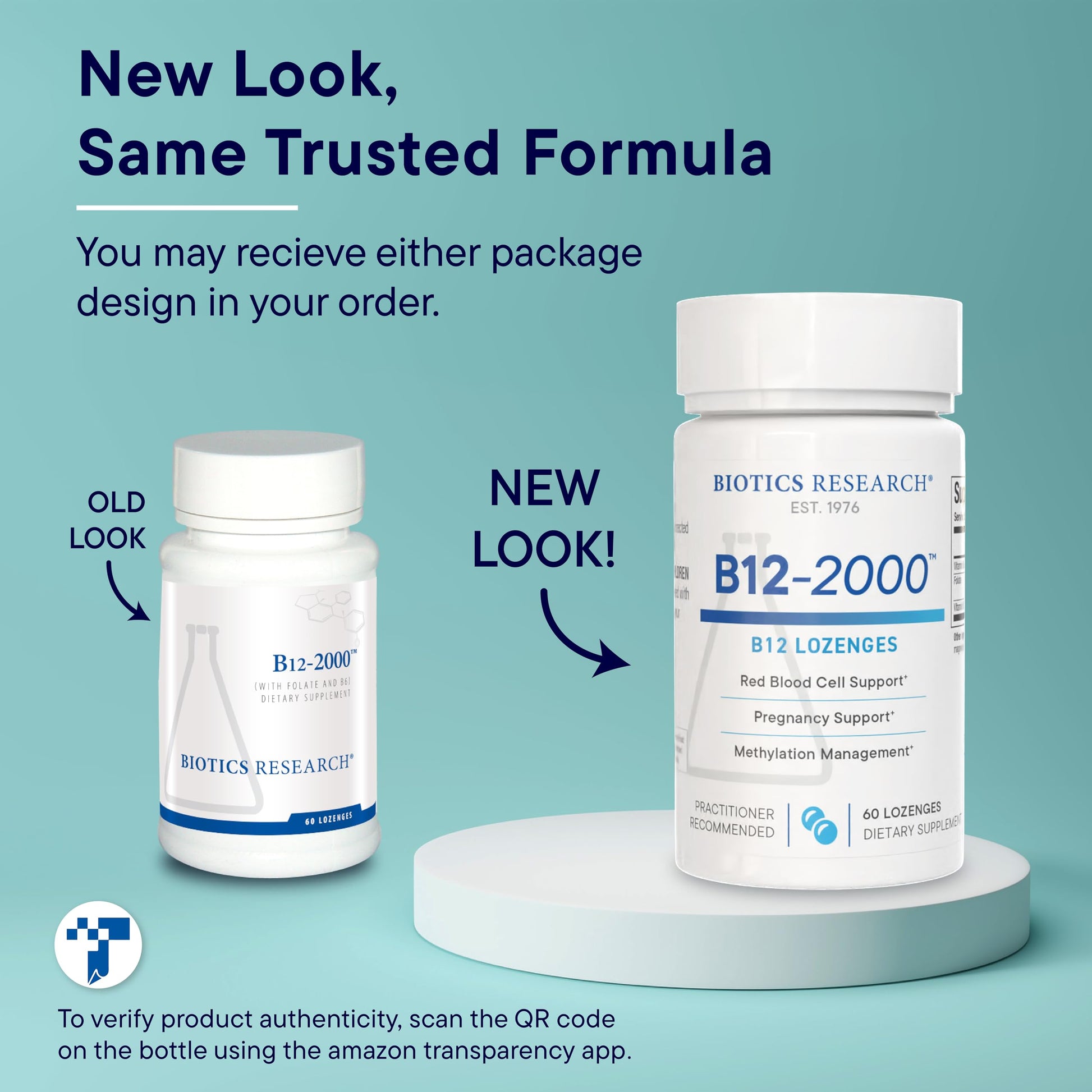 Biotics Research B12-2000 vitaminas B masticables y saborizadas