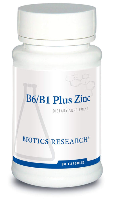 Biotics Research B6 B1 Plus Zinc frasco frontal