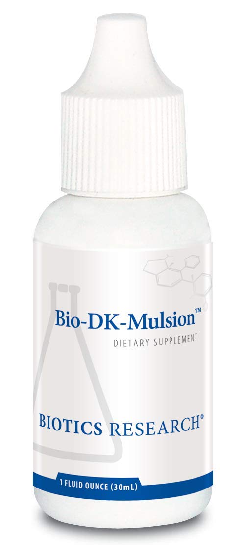 Biotics Research Bio-DK-Mulsion frasco de vitaminas D y K emulsionadas