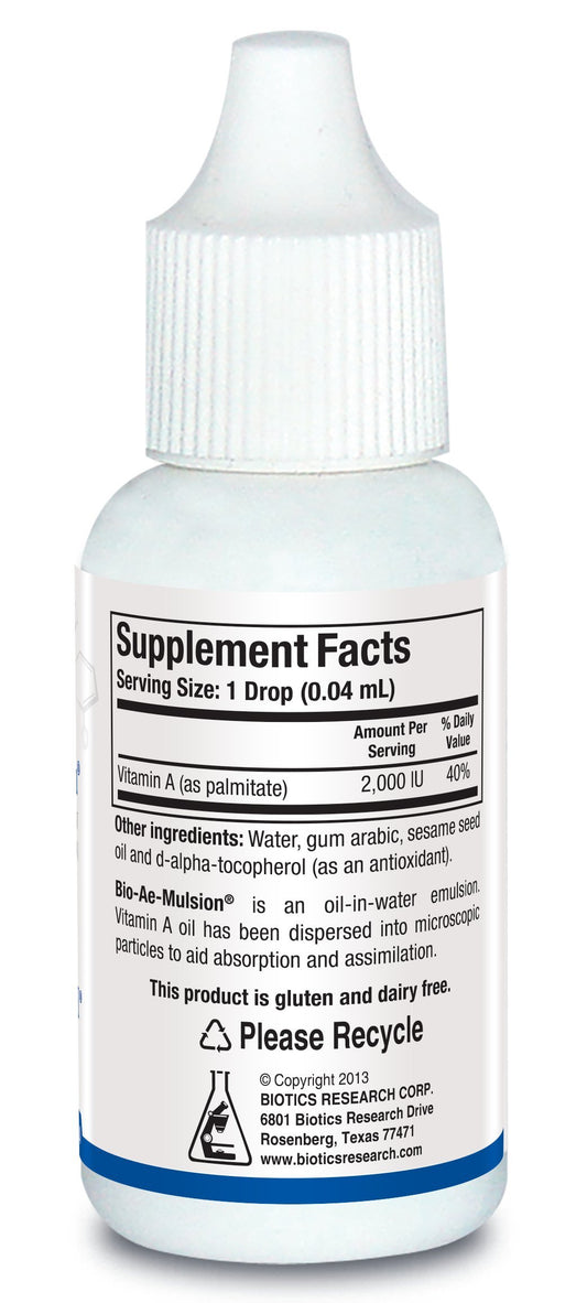Biotics Research emulsión vitamina A concentración alta para salud