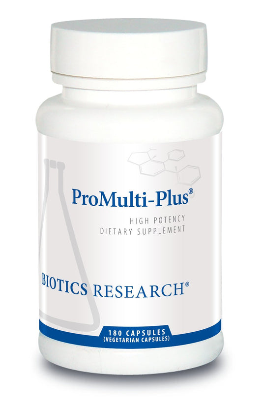Botella de Biotics Research ProMulti-Plus 180 cápsulas