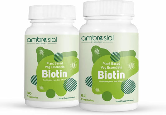 Biotina AMBROSIAL 2500 mcg botella frontal