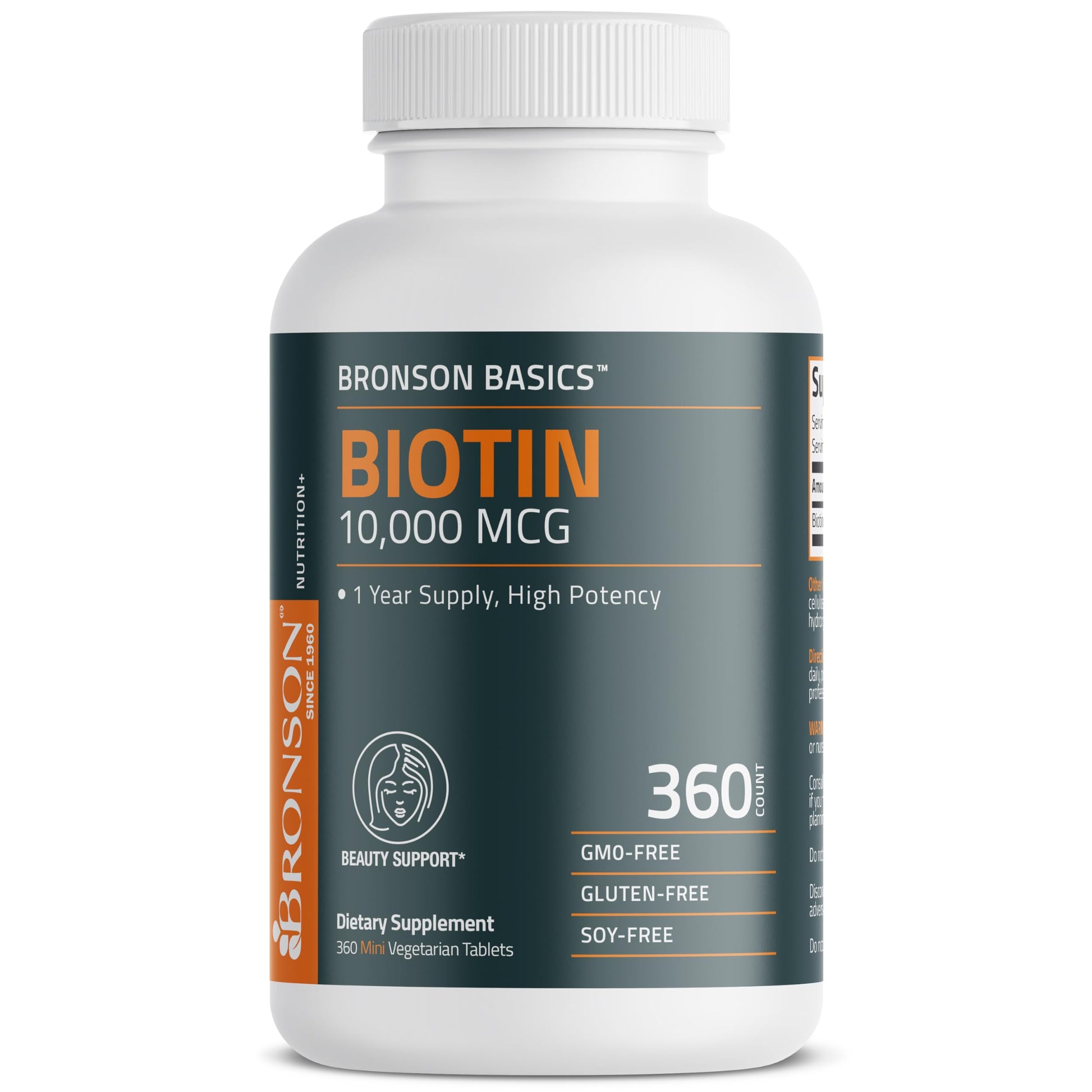 Bronson Biotina suplemento para uñas saludables