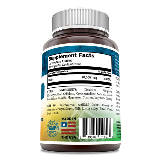 Biotina Nutri Essentials sin gluten sin OGM suplemento
