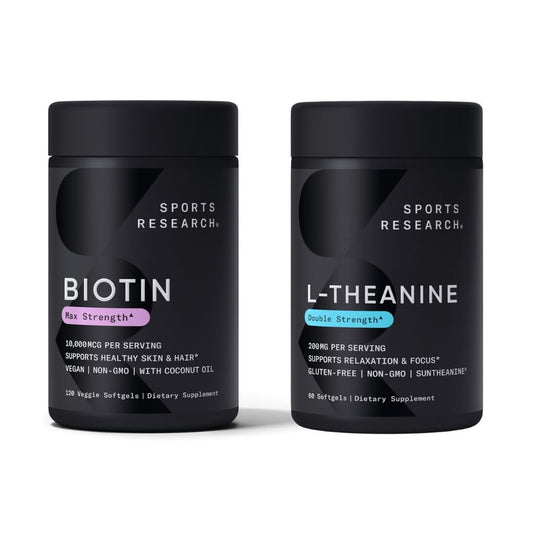 Biotina vegana 10,000mcg con aceite de coco Sports Research