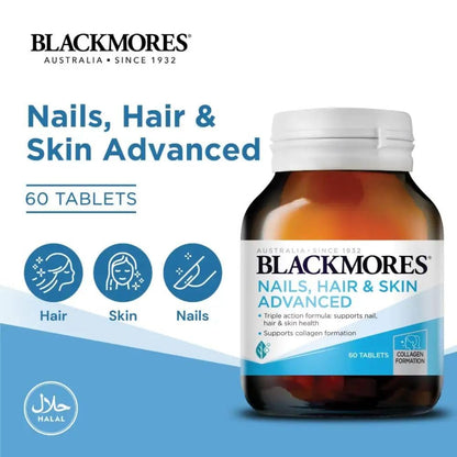 Frasco de vitaminas Blackmores para uñas