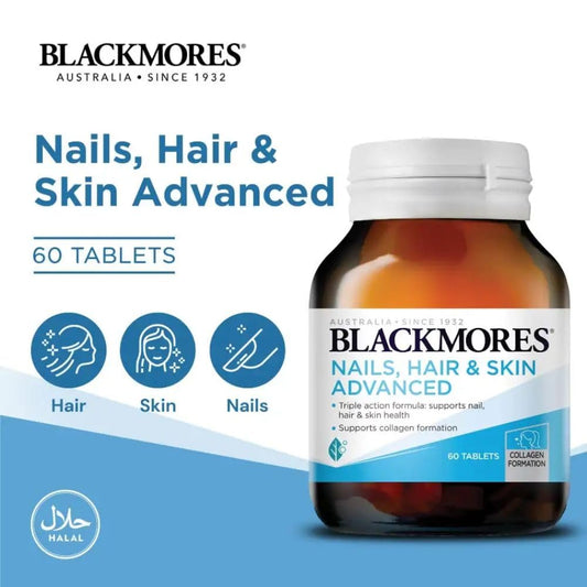 Frasco de vitaminas Blackmores para uñas