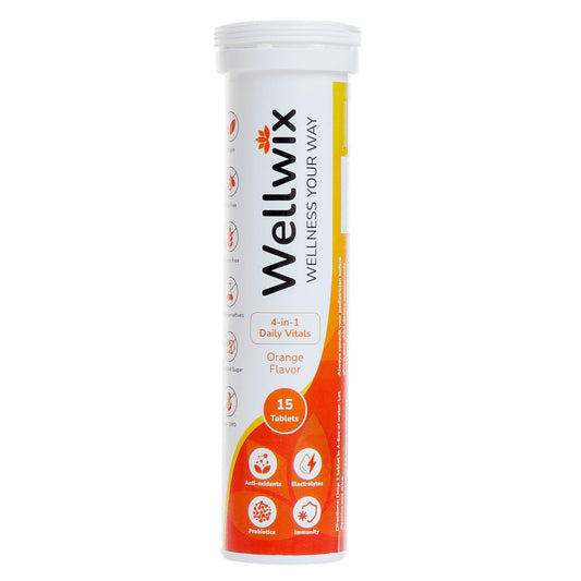Blíster tabletas efervescentes multivitamínicas Wellwix