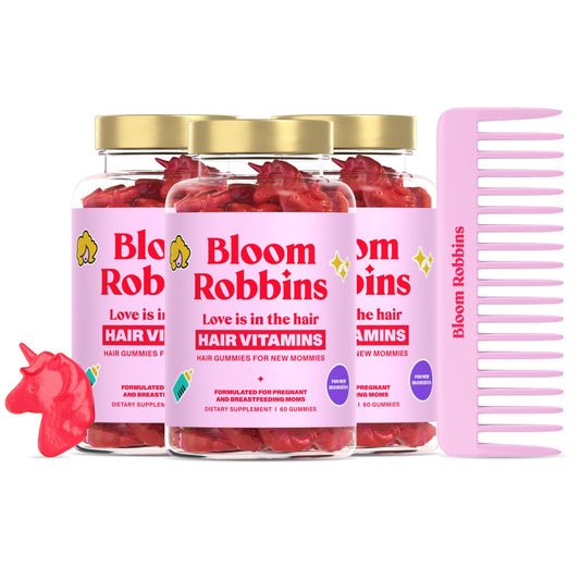 Bloom Robbins gominolas prenatales para cabello botella