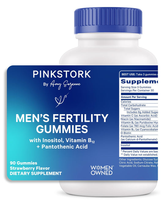 Blue Stork gomitas de fertilidad para hombres 90 unidades apoyo salud reproductiva
