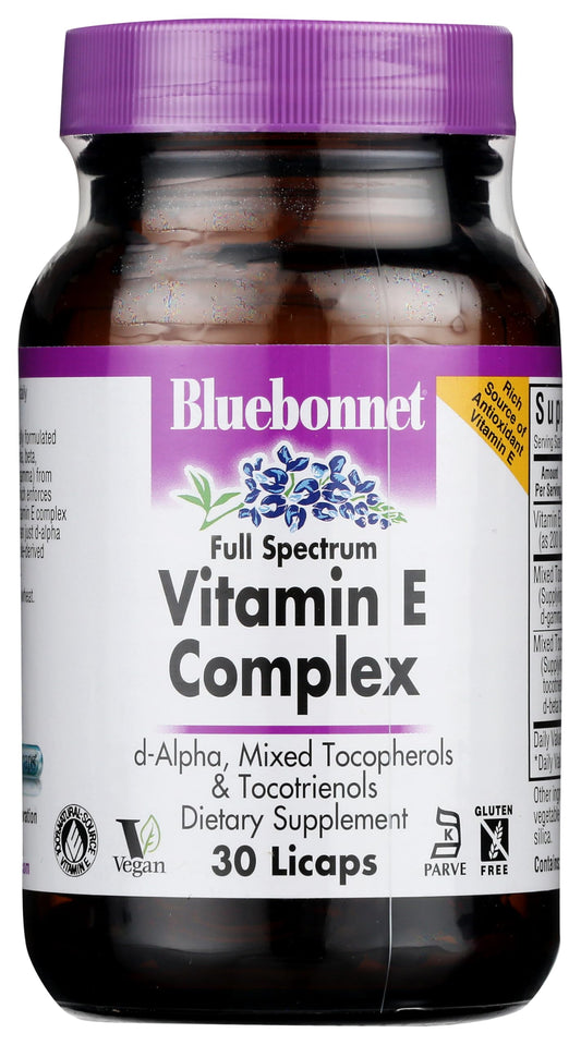 BlueBonnet vitamina e espectro completo cápsulas líquidas 30 unidades
