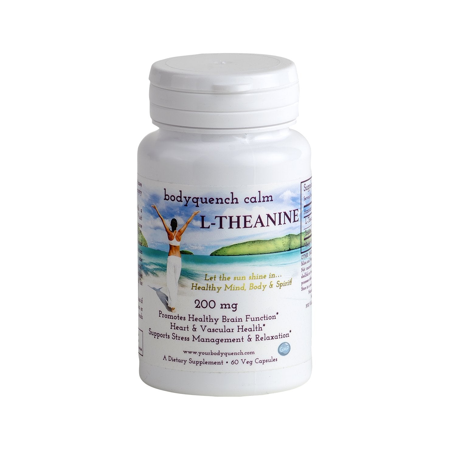 bodyquench L-Teanina y Inositol suplemento cápsulas vegetales