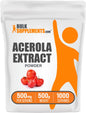Bolsa de extracto de cereza acerola en polvo BulkSupplements 500g