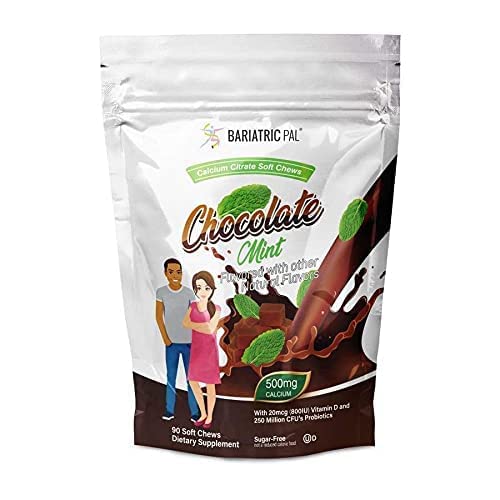 Bolsa de masticables suaves de calcio sabor menta chocolate BariatricPal