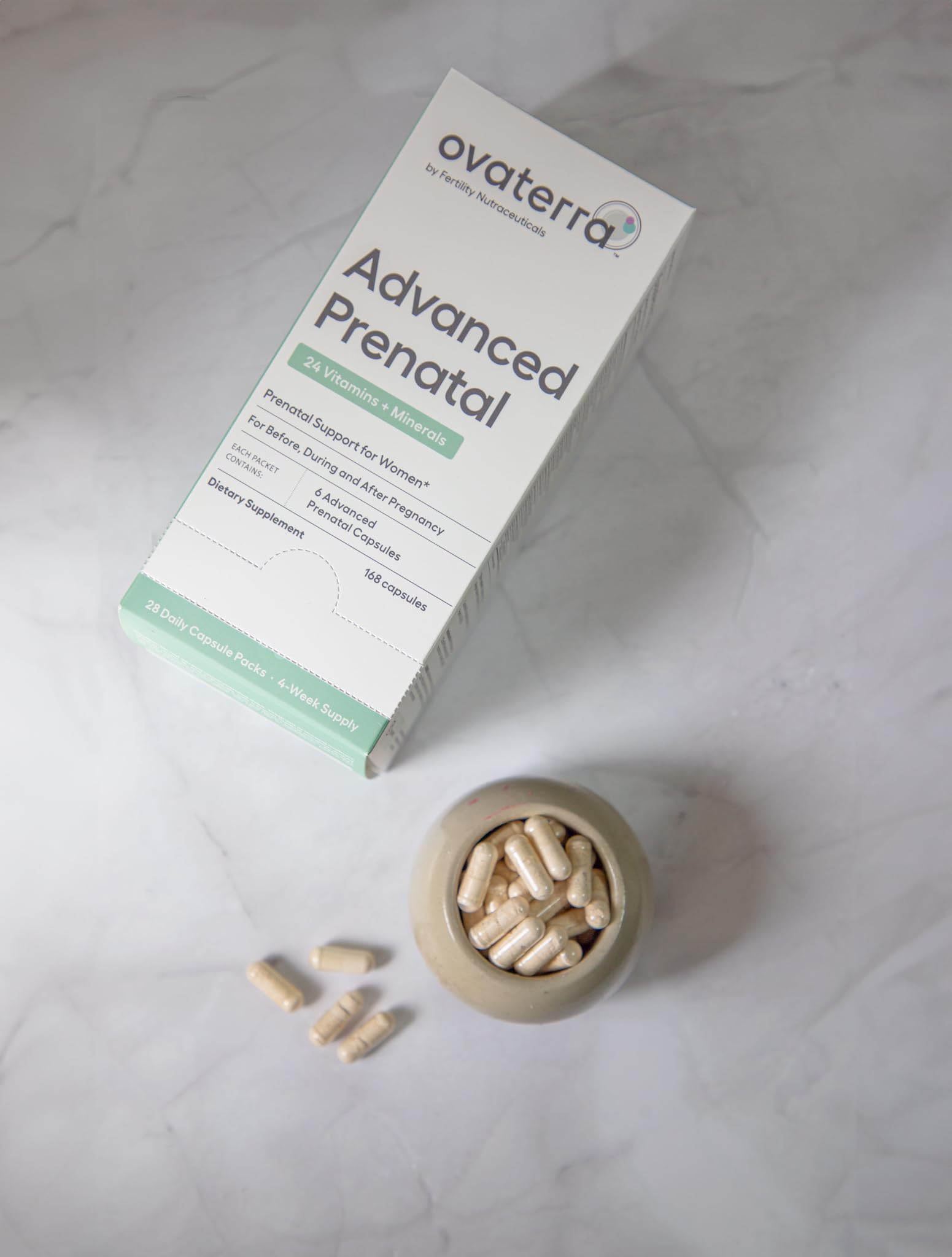 Bolsitas individuales multivitamínicos prenatal preconcepción