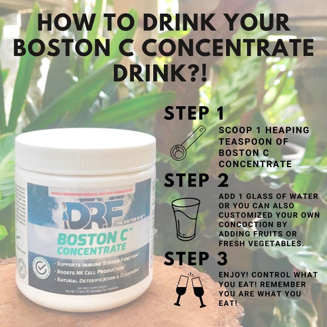Producto Boston Concentrate para detoxificación natural.