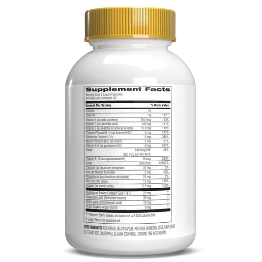 Botanic Choice suplemento con colágeno vitamina C aceite de argán