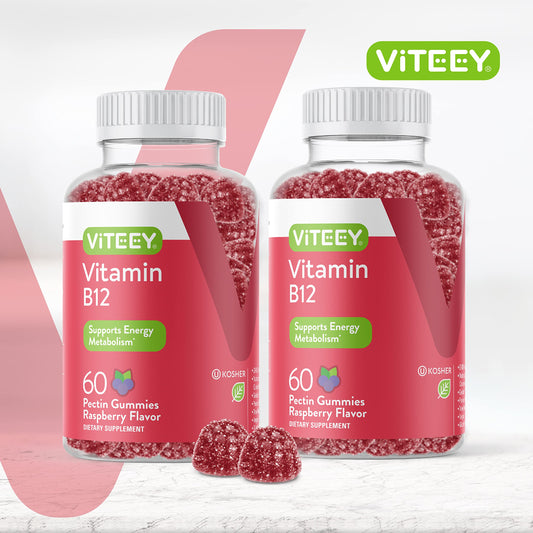 Bote gomitas vitamina b12 para adultos y adolescentes viteey