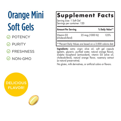 Bote mini cápsulas vitamina d3 1000 ui Nordic Naturals